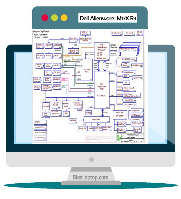 Dell Alienware M17X R3 Laptop Schematic Diagram | Bios Laptop