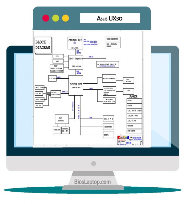 Asus UX30 Laptop Schematic