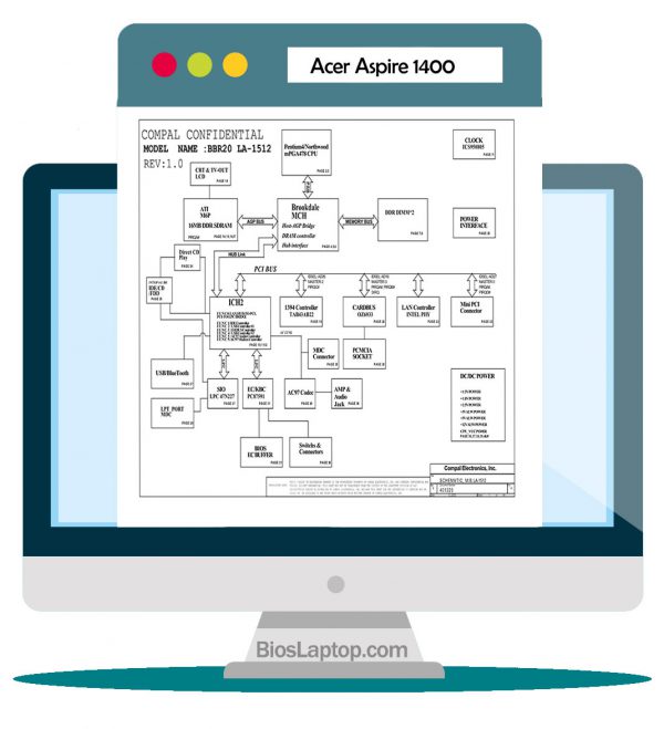 Acer Aspire 1400 Laptop Schematic