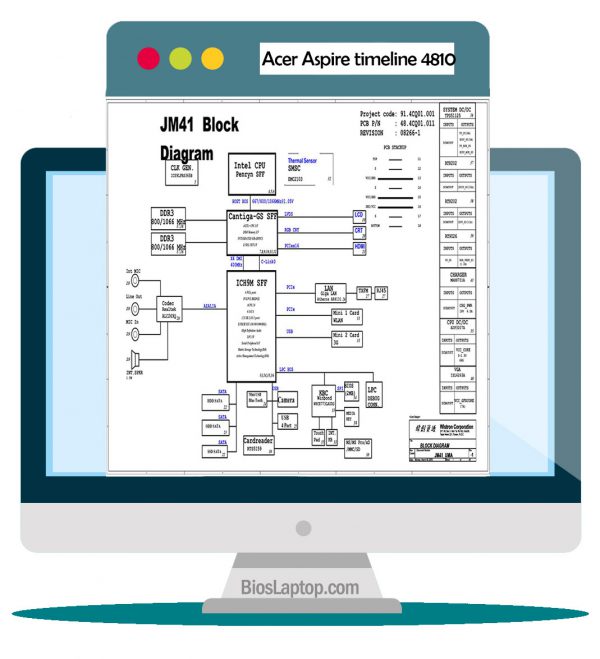 Acer Aspire Timeline 4810 Laptop Schematic