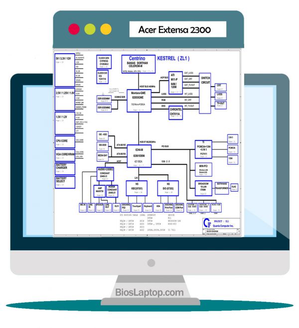 Acer Extensa 2300 Laptop Schematic