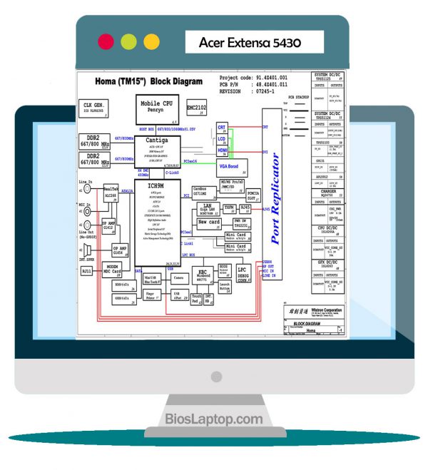 Acer Extensa 5430 Laptop Schematic
