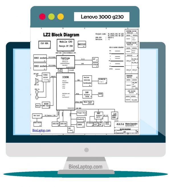 Lenovo 3000 G230 Laptop Schematic