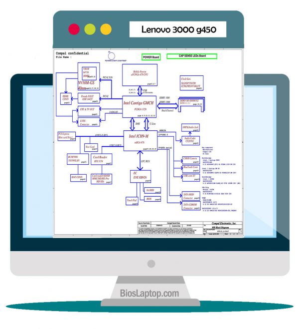 Lenovo 3000 G450 Laptop Schematic