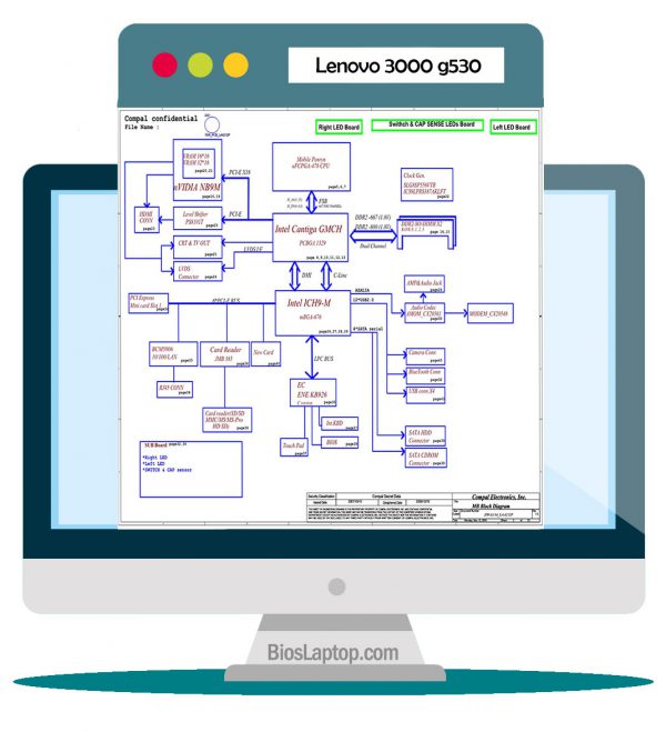 Lenovo 3000 G530 Laptop Schematic