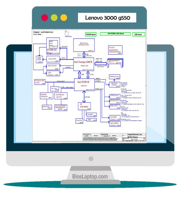 Lenovo 3000 G550 Laptop Schematic