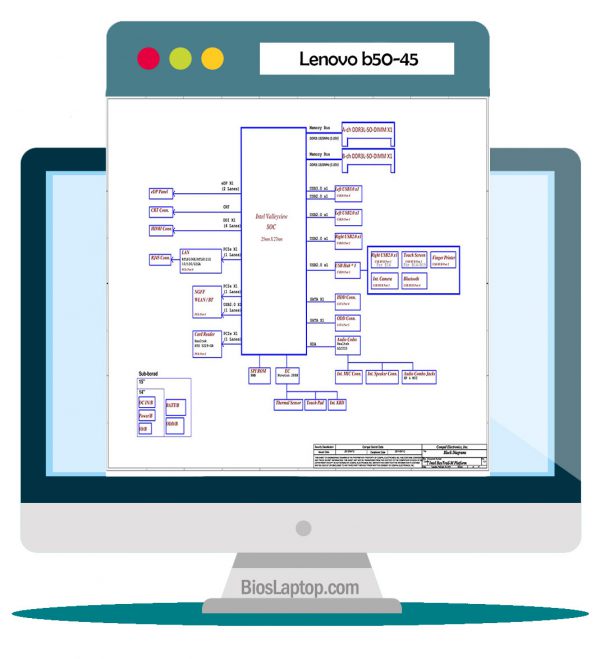 Lenovo B50-45 Laptop Schematic