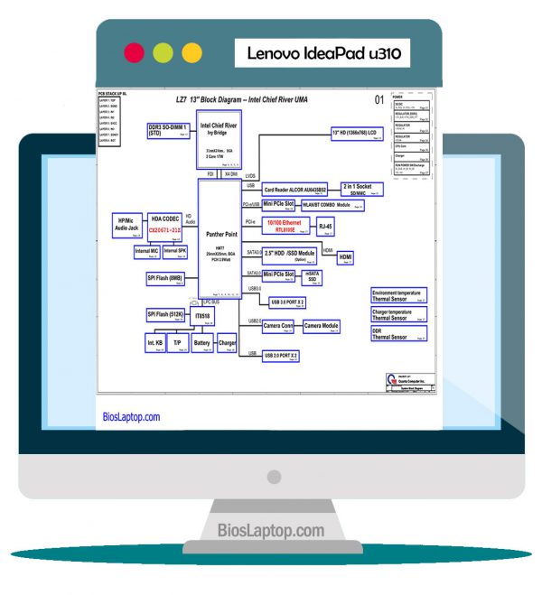 Lenovo Ideapad U310 Laptop Schematic