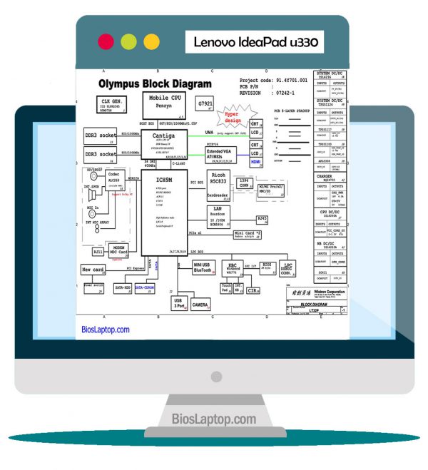 Lenovo Ideapad U330 Laptop Schematic