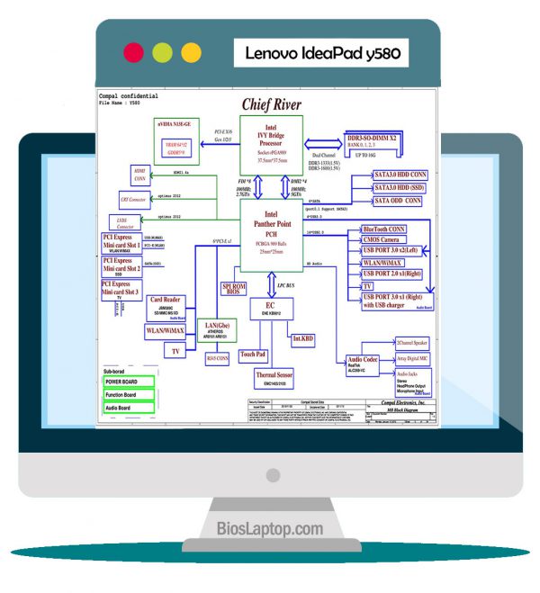 Lenovo Ideapad Y580 Laptop Schematic