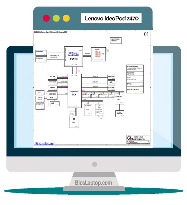 Lenovo Ideapad Z470 Laptop Schematic