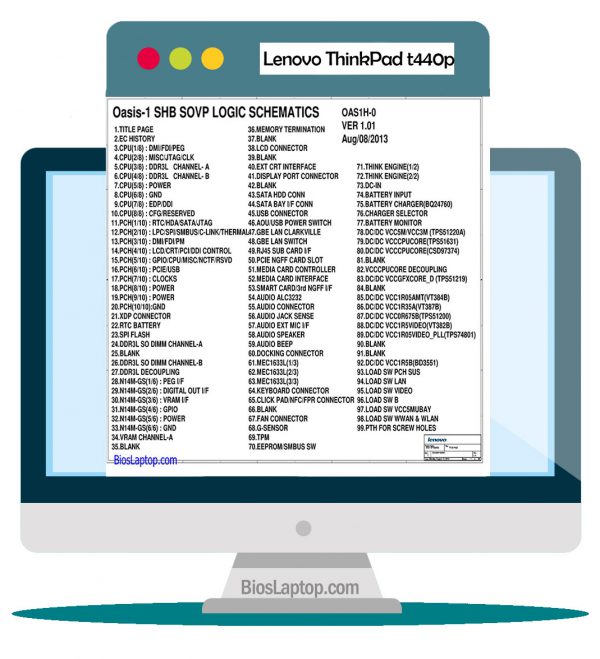 Lenovo Thinkpad T440P Laptop Schematic